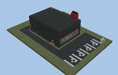 McDonalds Restaurant With Drive Thru Minecraft schematic