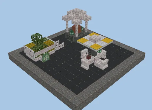 Medieval and Spooky Outdoor Decoration Assets Minecraft schematic
