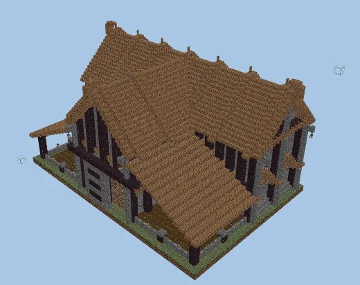 Medieval Barn Structure Minecraft schematic preview