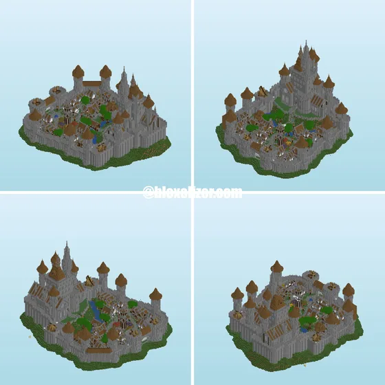 Medieval Castle Al Kharak-Nur Minecraft schematic