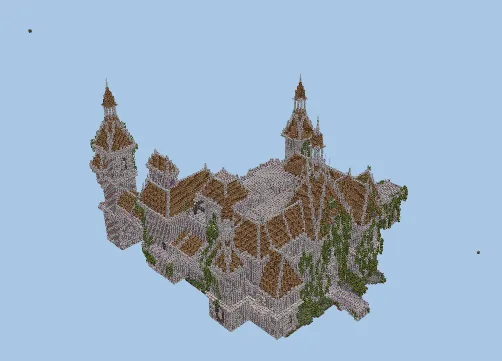 Medieval Castle Garden Structure Minecraft schematic