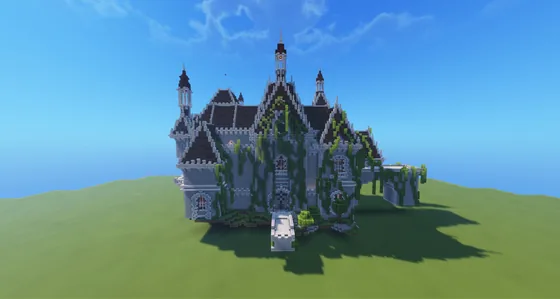 Medieval Castle Garden Structure Minecraft schematic