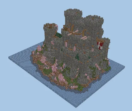 Grand Medieval Castle Keep Minecraft schematic