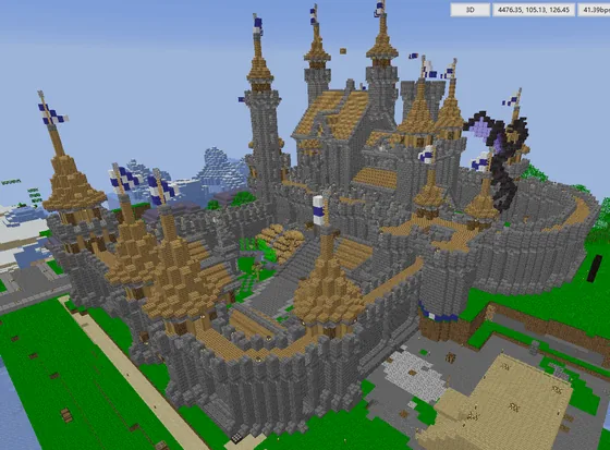 Medieval Castle Structure Minecraft schematic