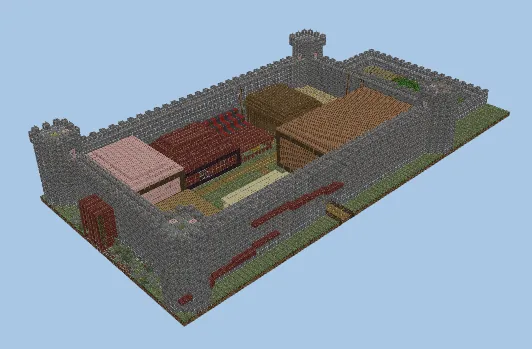 Medieval Castle Village Minecraft schematic