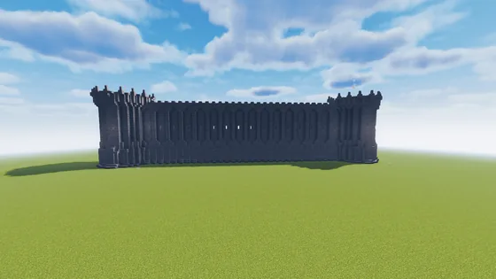 Medieval Castle Wall Minecraft schematic