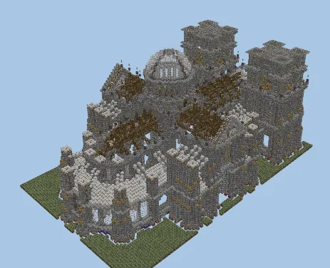 Medieval Cathedral Structure Minecraft schematic preview