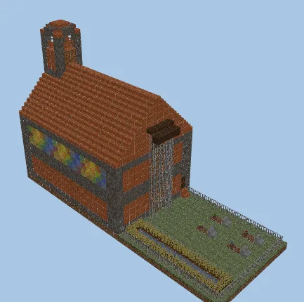 Medieval Church Design Minecraft schematic