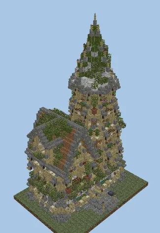 Medieval Colorful Decorated House Minecraft schematic preview