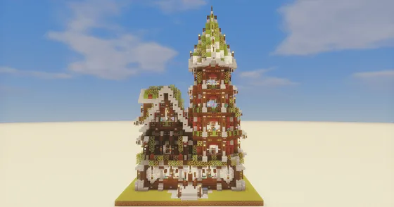 Medieval Colorful Decorated House Minecraft schematic