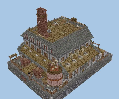 Medieval Distillery Structure Minecraft schematic preview