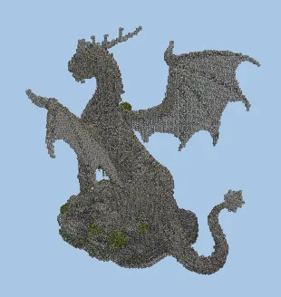 Medieval Dragon Monument Minecraft schematic