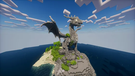 Medieval Dragon Monument Minecraft schematic