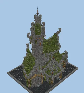 Medieval Fantasy Castle Build Minecraft schematic