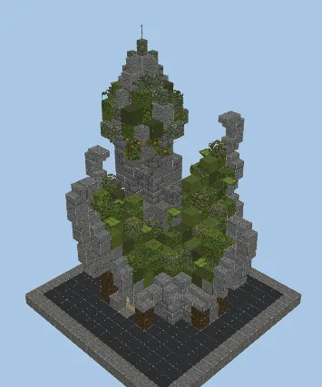 Medieval Fantasy House With Animal Elements Minecraft schematic preview