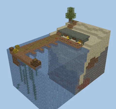 Medieval Fishing Port at Jackdaw Hollow Minecraft schematic