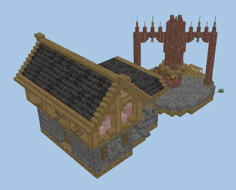 Medieval Forge For Villagers Minecraft schematic