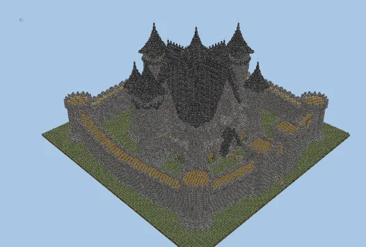 Medieval Fortress Castle Build Minecraft schematic preview
