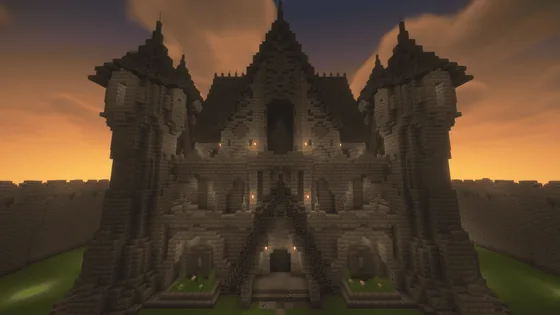 Medieval Fortress Castle Build Minecraft schematic