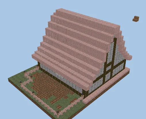 Medieval Fortress Farmhouse Minecraft schematic