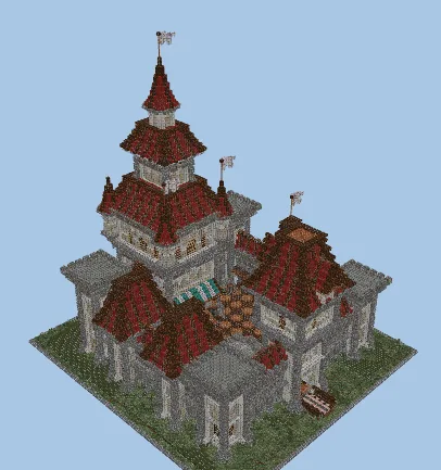 Medieval Fortress Spawn Minecraft schematic preview