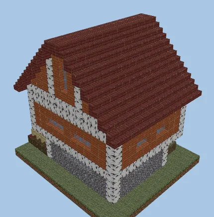 Medieval Fortress Village House Minecraft schematic