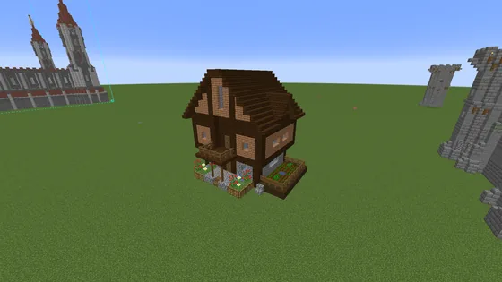 Medieval Fortress Village House Minecraft schematic
