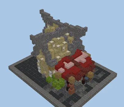 Medieval Fruit Shop - Small Minecraft Structure Minecraft schematic
