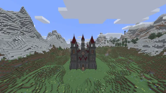 Medieval Gothic Castle Structure Minecraft schematic