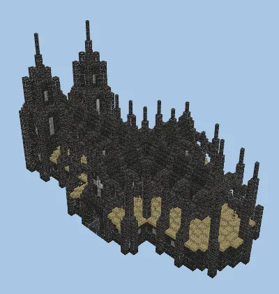 Medieval Gothic Cathedral Minecraft schematic