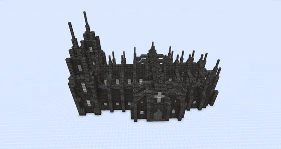 Medieval Gothic Cathedral Minecraft schematic
