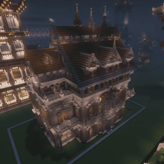 Medieval Great Fortress Manor Minecraft schematic