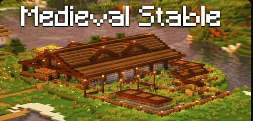 Medieval Horse Stable Minecraft schematic