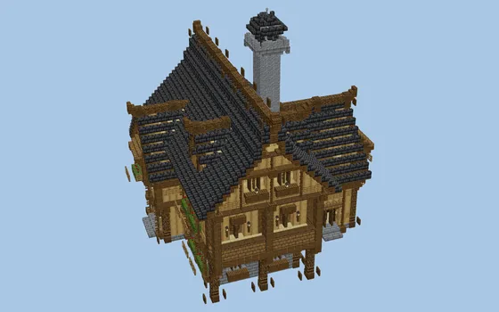 Rustic Medieval Dwelling Minecraft Build Minecraft schematic