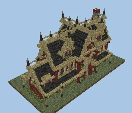 Medieval House With Decorated Interior Minecraft schematic