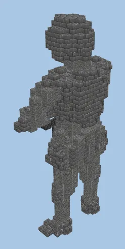 Medieval Knight Statue Minecraft schematic