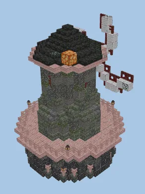 Medieval Windmill Build Schematic Minecraft schematic