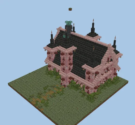 Medieval Moss Farm and Storage Minecraft schematic
