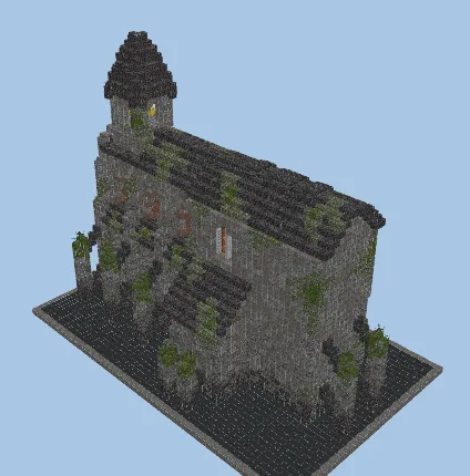 Medieval Ruined Church Minecraft schematic