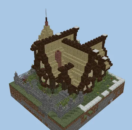 Medieval Rustic Survival Home with Interior Minecraft schematic