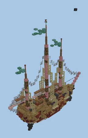 Medieval Ship Decoration Minecraft schematic preview