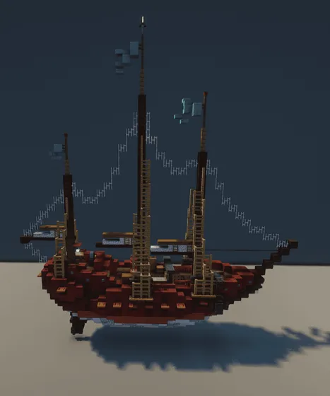 Medieval Ship Decoration Minecraft schematic