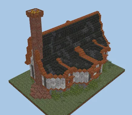 Medieval Starter Survival House Minecraft schematic preview