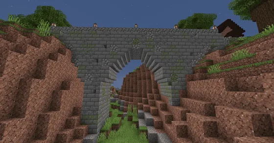 Medieval Granite Bridge Minecraft schematic
