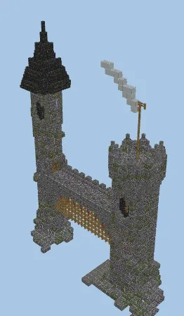 Medieval Stone Castle Entrance Gate Minecraft schematic