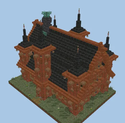 Cozy Medieval House Design Minecraft schematic