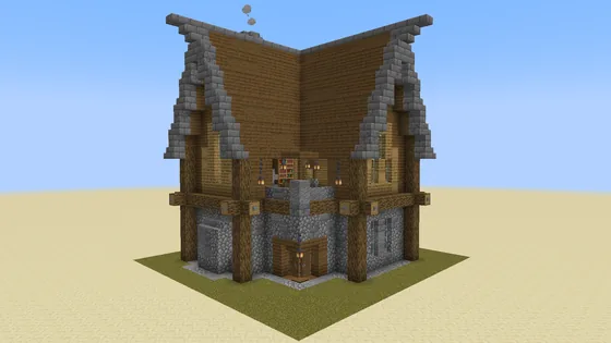 Medieval Spruce And Oak House Minecraft schematic