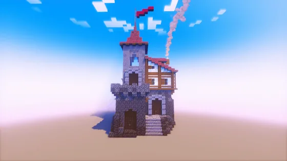 Medieval Tower House Minecraft schematic
