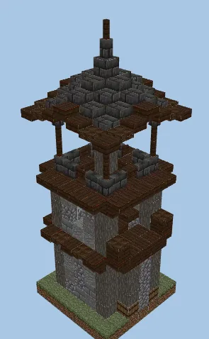 Medieval Tower Structure Minecraft schematic