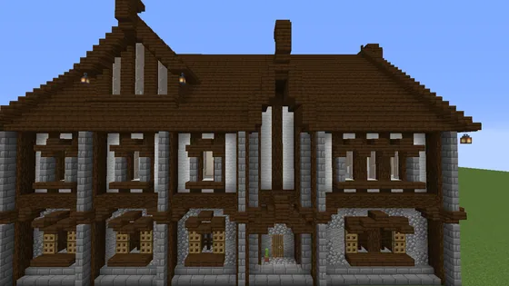 Medieval Town Building 18 Structure Minecraft schematic